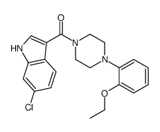 (6-chloro-1H-indol-3-yl)-[4-(2-ethoxyphenyl)piperazin-1-yl]methanone Structure