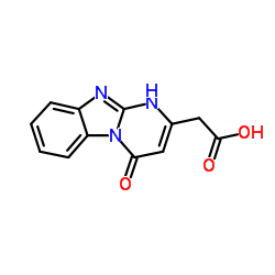 (4-Oxo-1,4-dihydropyrimido[1,2-a]benzimidazol-2-yl)acetic acid structure