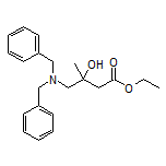 Ethyl 4-(Dibenzylamino)-3-hydroxy-3-methylbutanoate structure