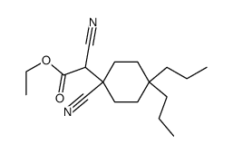 ethyl 2-cyano-2-(1-cyano-4,4-dipropylcyclohexyl)acetate Structure