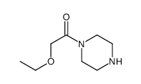 Piperazine, 1-(ethoxyacetyl)- (9CI) structure