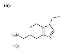 (1-ethyl-4,5,6,7-tetrahydrobenzimidazol-5-yl)methanamine,dihydrochloride结构式