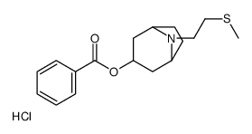 [8-(2-methylsulfanylethyl)-8-azabicyclo[3.2.1]octan-3-yl] benzoate,hydrochloride结构式