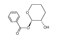 (+-)-trans()-2-Benzoyloxy-tetrahydro-pyran-3-ol Structure