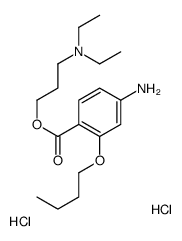 3-(4-azaniumyl-2-butoxybenzoyl)oxypropyl-diethylazanium,dichloride结构式