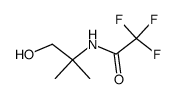 2,2,2-trifluoro-N-(1-hydroxy-2-methylpropan-2-yl)acetamide结构式