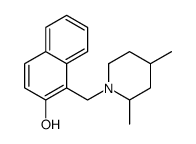 1-[(2,4-dimethylpiperidin-1-yl)methyl]naphthalen-2-ol结构式