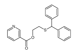 2-[(Diphenylmethyl)thio]ethyl=nicotinate结构式