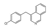 4-[(4-chlorophenyl)methyl]isoquinoline结构式