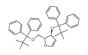 1,4-anhydro-3,5-di-O-(tert-butyldiphenyl)silyl-2-deoxy-D-erythro-pent-1-enitol Structure