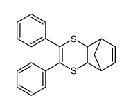 5,8-Methano-1,4-benzodithiin, 4a,5,8,8a-tetrahydro-2,3-diphenyl结构式