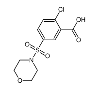 2-CHLORO-5-(MORPHOLINE-4-SULFONYL)-BENZOIC ACID结构式