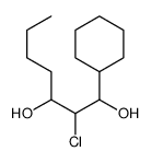 2-chloro-1-cyclohexylheptane-1,3-diol结构式