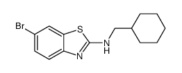 6-bromo-N-(cyclohexylmethyl)benzo[d]thiazol-2-amine结构式