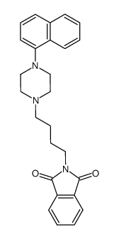 2-(4-(4-(naphthalen-1-yl)piperazin-1-yl)butyl)isoindoline-1,3-dione结构式