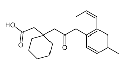 2-[1-[2-(6-methylnaphthalen-1-yl)-2-oxoethyl]cyclohexyl]acetic acid结构式