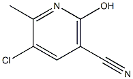 5-氯-2-羟基-6-甲基烟腈结构式