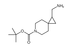 tert-Butyl 1-(aminomethyl)-6-azaspiro[2.5]octane-6-carboxylate structure