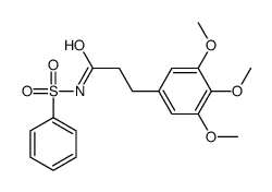 N-(benzenesulfonyl)-3-(3,4,5-trimethoxyphenyl)propanamide Structure