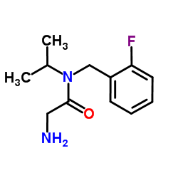 N-(2-Fluorobenzyl)-N-isopropylglycinamide结构式