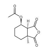 (+/-)-3c-acetoxy-1-methyl-cyclohexane-1r,2c-dicarboxylic acid-anhydride结构式