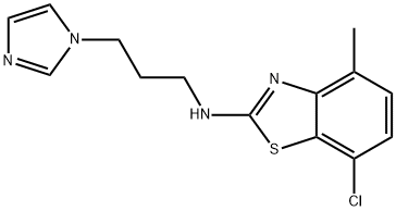 N-(3-(1H-Imidazol-1-yl)propyl)-7-chloro-4-methylbenzo[d]thiazol-2-amine Structure