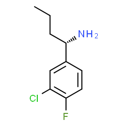 (1S)-1-(3-CHLORO-4-FLUOROPHENYL)BUTYLAMINE结构式