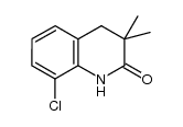 8-chloro-3,4-dihydro-3,3-dimethylquinolin-2(1H)-one Structure