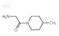 2-Amino-1-(4-methyl-1-piperidinyl)-1-ethanone hydrochloride Structure