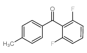 2,6-二氟-4-甲基苯甲酮结构式