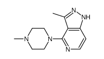 3-methyl-4-(4-methylpiperazin-1-yl)-1H-pyrazolo[4,3-c]pyridine Structure