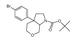tert-butyl 3a-(4-bromophenyl)hexahydropyrano[3,4-b]pyrrole-1(2H)-carboxylate Structure