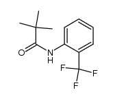 N-[2-(trifluromethyl)phenyl]-2,2-dimethylpropanamide结构式