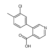 3-(3-chloro-4-methylphenyl)pyridine-4-carboxylic acid Structure