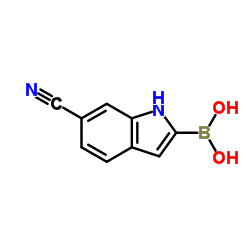 (6-Cyano-1H-indol-2-yl)boronic acid picture