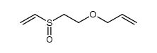 Vinyl 2-allyloxyethyl sulfoxide结构式