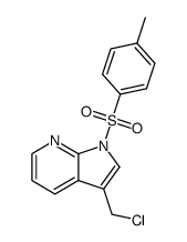 3-(chloromethyl)-1-tosyl-1H-pyrrolo[2,3-b]pyridine Structure