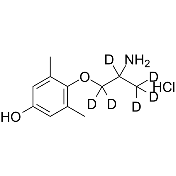 4-Hydroxy Mexiletine-d6 hydrochloride Structure