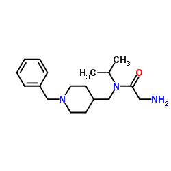 N-[(1-Benzyl-4-piperidinyl)methyl]-N-isopropylglycinamide结构式