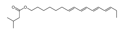 hexadeca-7,9,11,13-tetraenyl 3-methylbutanoate结构式