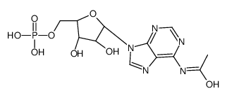 [(2R,3S,4R,5R)-5-(6-acetamidopurin-9-yl)-3,4-dihydroxyoxolan-2-yl]methyl dihydrogen phosphate Structure