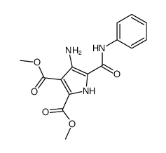 3-amino-4,5-dimethoxycarbonyl-2-phenylcarbamoylpyrrole结构式