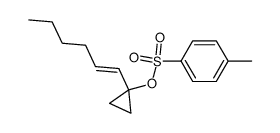 1-(1-Hexenyl)cyclopropyl tosylate Structure