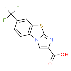 7-(TRIFLUOROMETHYL)IMIDAZO[2,1-B]BENZOTHIAZOLE-2-CARBOXYLIC ACID结构式