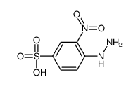 4-hydrazinyl-3-nitrobenzenesulfonic acid Structure