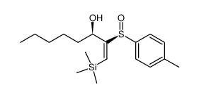 (SS,R)-(E)-2-(p-tolylsulfinyl)-1-(trimethylsilyl)-1-octen-3-ol Structure