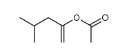 4-methyl-pent-1-en -2-yl acetate Structure