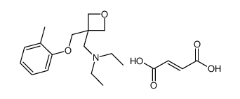 (Z)-but-2-enedioic acid,N-ethyl-N-[[3-[(2-methylphenoxy)methyl]oxetan-3-yl]methyl]ethanamine Structure