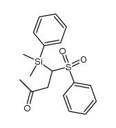 4-dimethylphenylsilyl-4-phenylsulfonylbutan-2-one Structure