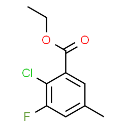 Ethyl 2-chloro-3-fluoro-5-methylbenzoate structure